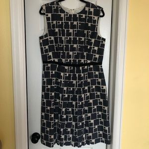 Banana Republic Navy and Cream Dress